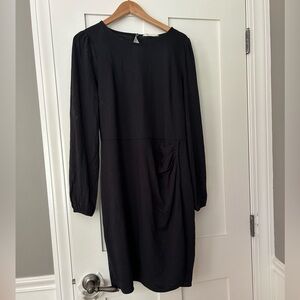 Boden black twist dress. Size 12L